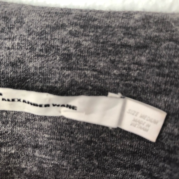 T by Alexander Wang heather blue wrap fitted dress - Picture 2 of 5